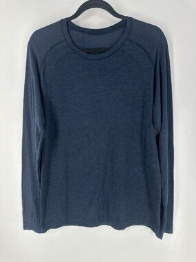 Lululemon Metal Vent Tech Long Sleeve Shirt 2.0 Mens L True Navy Mineral Blue